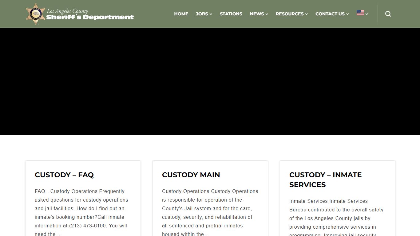 Search Results for “commissary” | Los Angeles County Sheriff's Department